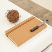 Бизнес-блокнот TERRI, A5, бежевый, твердая обложка, рециклированная бумага, в линейку Коричневый арт. 21237/28