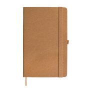 Бизнес-блокнот TERRI, A5, бежевый, твердая обложка, рециклированная бумага, в линейку Коричневый арт. 21237/28