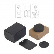 Автомобильный держатель для телефона "Allo", покрытие soft touch черный