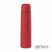 Термос "Родос", покрытие soft touch, 1 л. красный