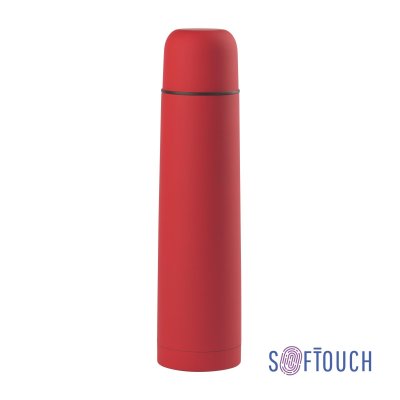 Термос "Родос", покрытие soft touch, 1 л. красный