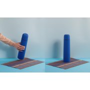 Термос "Родос", покрытие soft touch, 1 л. синий