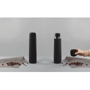 Термос "Родос", покрытие soft touch, 1 л. черный