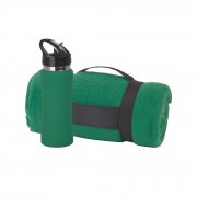 Набор подарочный "Спортивная пауза" черный с зеленым