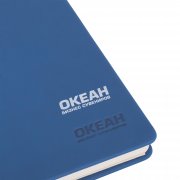 Ежедневник недатированный "Милан", А5, покрытие soft touch синий