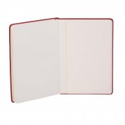 Ежедневник недатированный "Милан", А5, покрытие soft touch красный