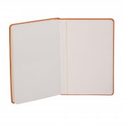 Ежедневник недатированный "Милан", А5, покрытие soft touch оранжевый