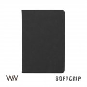 Ежедневник недатированный "Флоренция", А5, покрытие soft grip черный