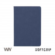 Ежедневник недатированный "Флоренция", А5, покрытие soft grip синий