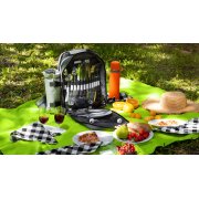 Рюкзак для пикника "Дания" на 4 персоны серый