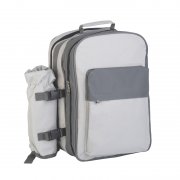 Рюкзак для пикника "Дания" на 4 персоны серый