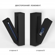 Набор ручка "Jupiter" + флеш-карта "Vostok" 16 Гб в футляре, покрытие soft touch темно-синий