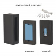 Набор зарядное устройство "Theta" 4000 mAh + флеш-карта "Vostok"16Гб в футляре, покрытие soft touch голубой