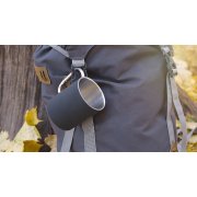 Кружка с карабином "Юта", покрытие soft touch, 0,3 л. черный