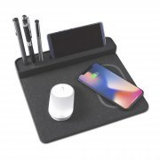 Настольная подставка с беспроводным зарядным устройством черный