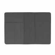 Обложка для паспорта и кредиток с RFID - защитой от считывания данных черный