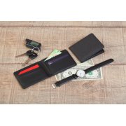 Портмоне с RFID - защитой от считывания данных кредиток черный