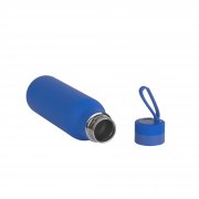 Бутылка для воды "Фитнес", покрытие soft touch, 0,7 л. синий