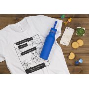 Бутылка для воды "Фитнес", покрытие soft touch, 0,7 л. синий