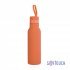 Бутылка для воды "Фитнес", покрытие soft touch, 0,7 л. оранжевый