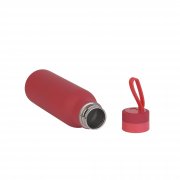 Бутылка для воды "Фитнес", покрытие soft touch, 0,7 л. красный