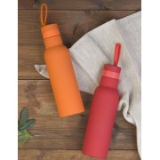 Бутылка для воды "Фитнес", покрытие soft touch, 0,7 л. красный