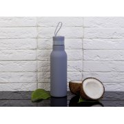 Бутылка для воды "Фитнес", покрытие soft touch, 0,7 л. серый