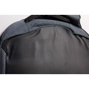 Рюкзак "Holiday" с USB разъемом и защитой от кражи серый с черным