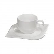 Чайная пара "Вальс" белый