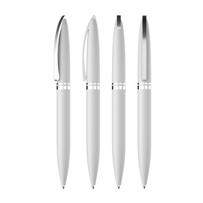 Ручка шариковая "Rocket", покрытие soft touch белый