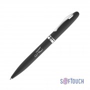 Ручка шариковая "Moon", покрытие soft touch черный
