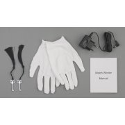 Шкатулка из дерева для часов с подзаводом черный с серым