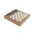 Набор игр (шахматы, нарды, лудо, змейка) коричневый
