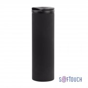 Термостакан "Брайтон", покрытие soft touch, 0,5 л черный