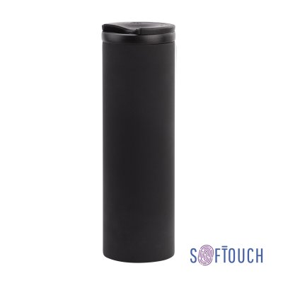 Термостакан "Брайтон", покрытие soft touch, 0,5 л черный