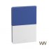 Ежедневник недатированный "Палермо", А5 синий с белым