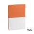 Ежедневник недатированный "Палермо", А5 оранжевый с белым