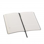 Ежедневник недатированный "Альба", А5, гибкая обложка черный