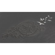 Ежедневник недатированный "Альба", А5, гибкая обложка черный