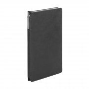 Ежедневник недатированный "Альба", А5, гибкая обложка черный