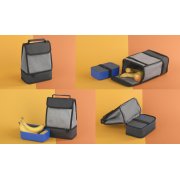 Сумка-холодильник "Снедж" серый с черным