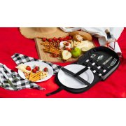Набор для пикника "Ланч" на 2 персоны серый с черным