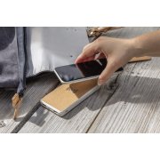 Внешний аккумулятор из пробки и пшеничной соломы с функцией беспроводной зарядки, 8000 мАч, 5 Вт
