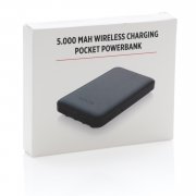 Карманный внешний аккумулятор с функцией беспроводной зарядки, 5000 мАч