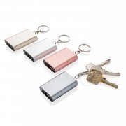 Зарядное устройство на 1 000 мАч с брелком, серебряный