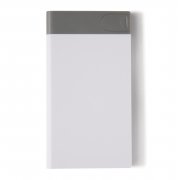 Зарядное устройство с USB–флешкой на 8 ГБ, 2500 mAh, белый