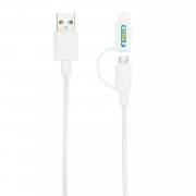 Кабель «2 в 1» с лицензированным MFi разъемом Apple Lightning