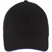 Бейсболка BUFFALO, черная с ярко-синим арт. 6404.34 Бейсболка BUFFALO, черная с ярко-синим арт. 6404.34