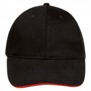 Бейсболка BUFFALO, черная с красным арт. 6404.35 Бейсболка BUFFALO, черная с красным арт. 6404.35