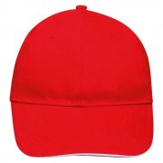 Бейсболка BUFFALO, красная с белым арт. 6404.56 Бейсболка BUFFALO, красная с белым арт. 6404.56